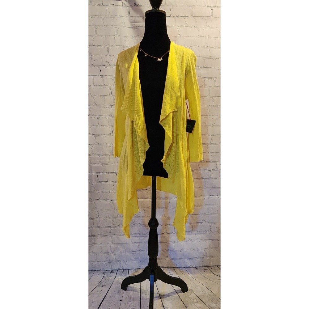Cynthia Rowley Cardigan Shawl Sweater Linen/Cotton Sz.‎ M NWT - Picture 3 of 9